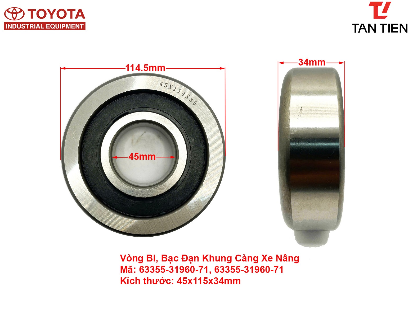 Vòng Bi Toyota 63355-31960-71